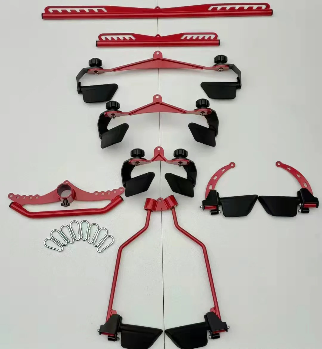 Home Gym Fitness Spreader Bar Multi-Grip Wide lat pull down bar neutral grip Long Bar for Cable Pulley System Machine T-bar Row