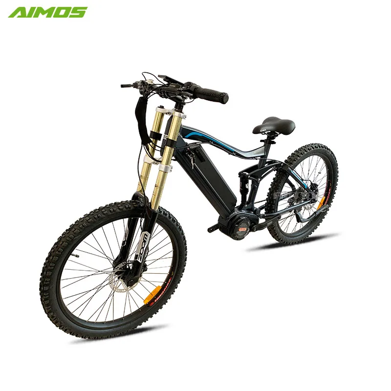 2020 Aimos 26' 2.6 tyre ultra electric bicycle Bafang 350w to 1000w electric bike with full suspension