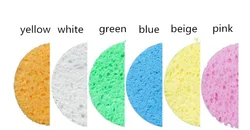 Hot Sale Water-drop Shape Natural Cellulose Sponge Natural Wooden Pulp Material Kitchen Cleaning