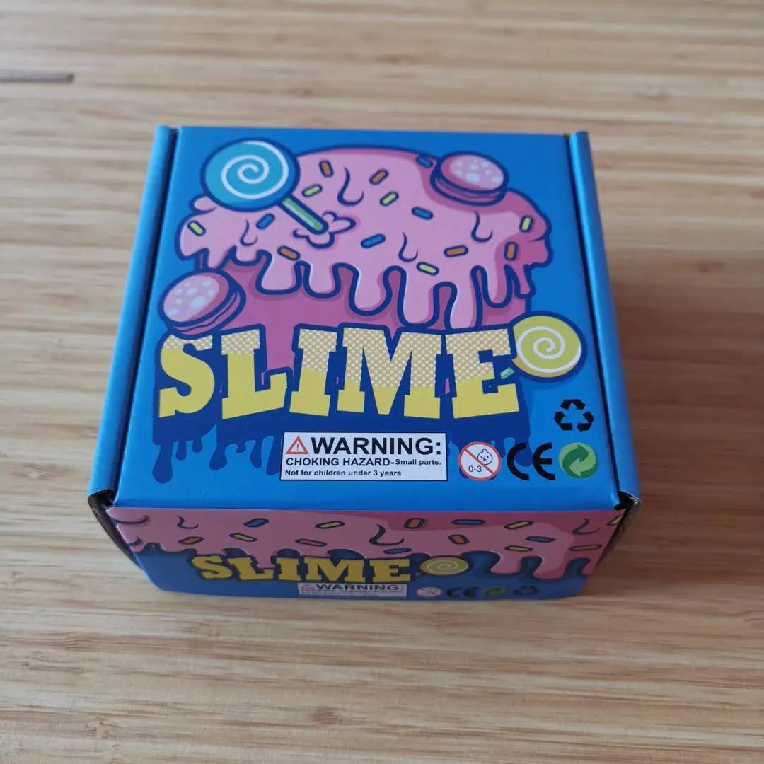 4 упаковки цветная коробка масло пушистые лизунки конфеты хлопок нетоксичный слайм набор с