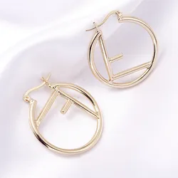 wholesale designer earrings famous brands name jewelry luxury hoop earrings for women