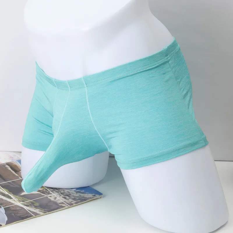 wholesale elephant nose sex ice silk breathable underwear for men