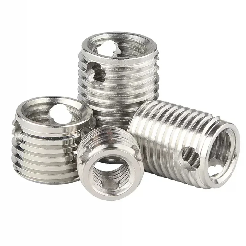 High quality Stainless Steel 3-hole Self tapping thread Insert 308 307 Type Slotted Thread Sleeve Screw Wire