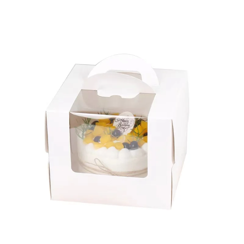 Sample Available Paper Bakery Sweet Candy Macaron Cookie Custom Cake Take Away Food Packaging Boxes With Window