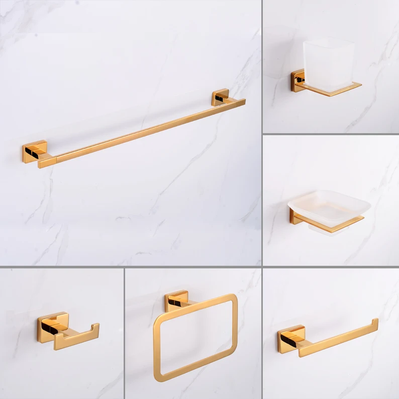 Solid 304 Stainless Steel holder Bathroom Accessory single bar rail metal towel rack