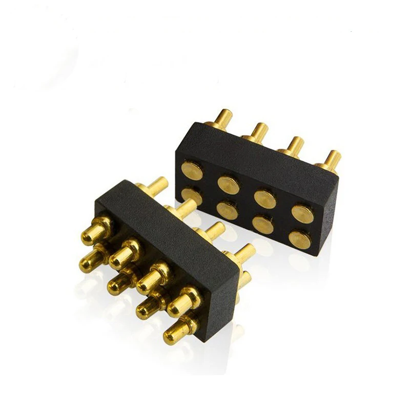 Spring loaded copper connector pogo pin for battery