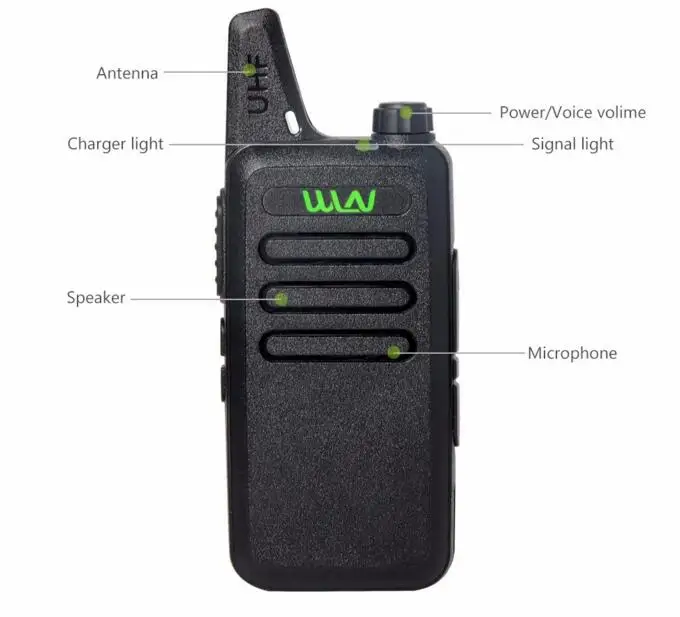 WLN KD C1 UHF 400 470 MHz MINI handheld transceiver two way Ham Radio communicator Walkie Talkie radio station handy talky