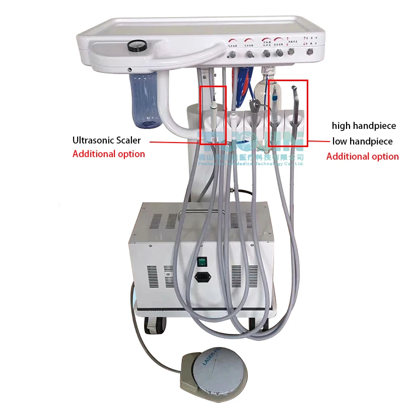 Animal Dental Equipments Trolleys Mobile Treatment Sets Delivery Portable Dental Unit Cart Dentist Lab Veterinary Instrument