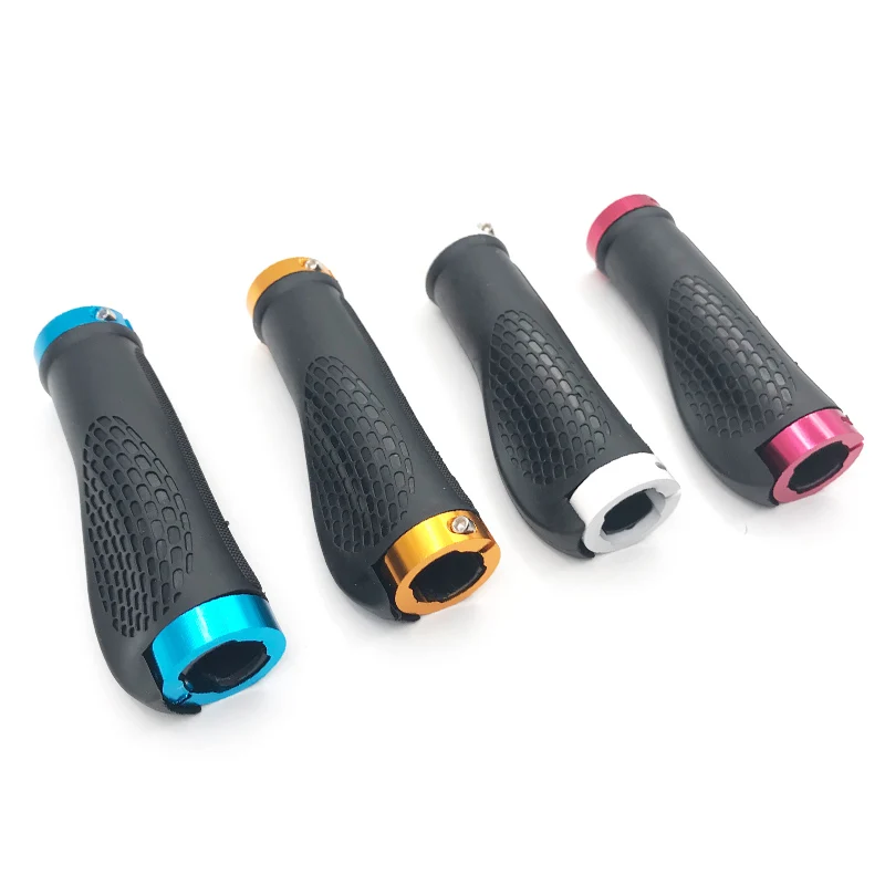 Bicycle Grips Soft Rubber MTB Mountain Bike Shockproof Anti-Slip Handlebar Cover Double Lock On Ergonomic Cycling Handle Grips