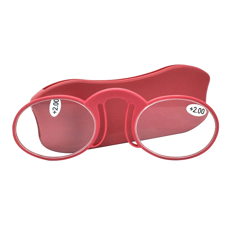 Pilot optics China manufacturer silicone cheap armless nose clip reading glasses