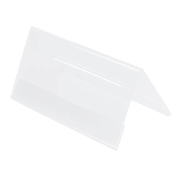 Transparent acrylic display menu acrylic Triangle Conference Plate Seat Plate Name card holder rack V type acrylic menu holder