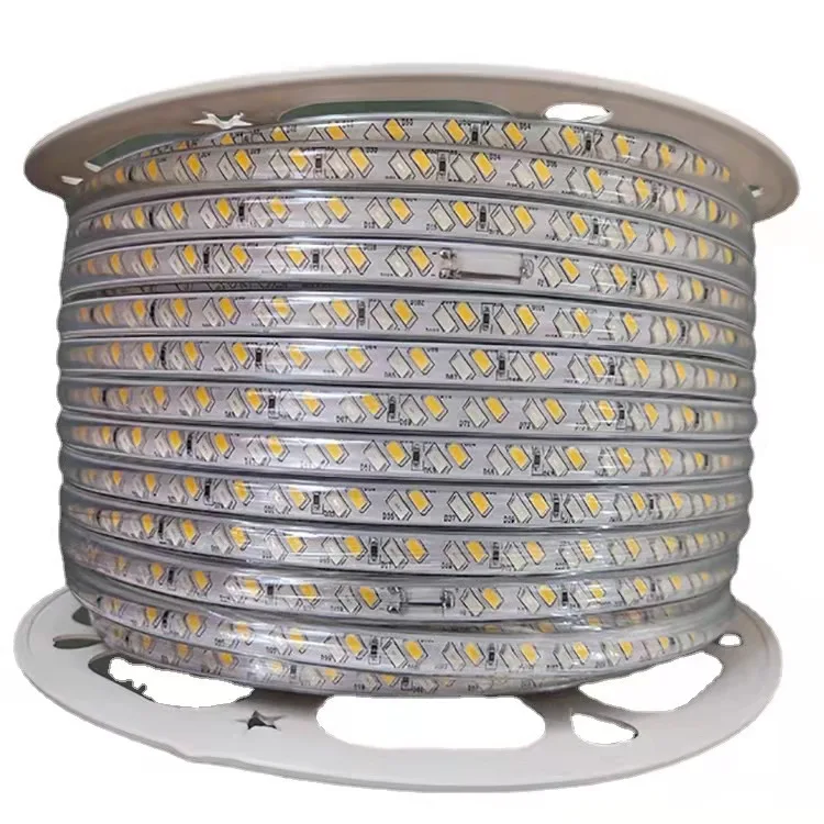 2023 New Best Products IP67 Outdoor Rope Lights 50m High Voltage Flexible LED Strip with 8mm Pcb Width Waterproof RGB Color