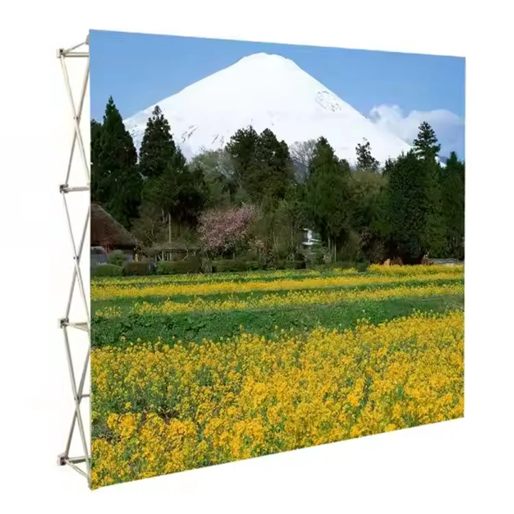 High Quality Custom 8ft/10ft Straight Shape Trade Show Pop Up Exhibition Display Stand Pop Up Banner Wall