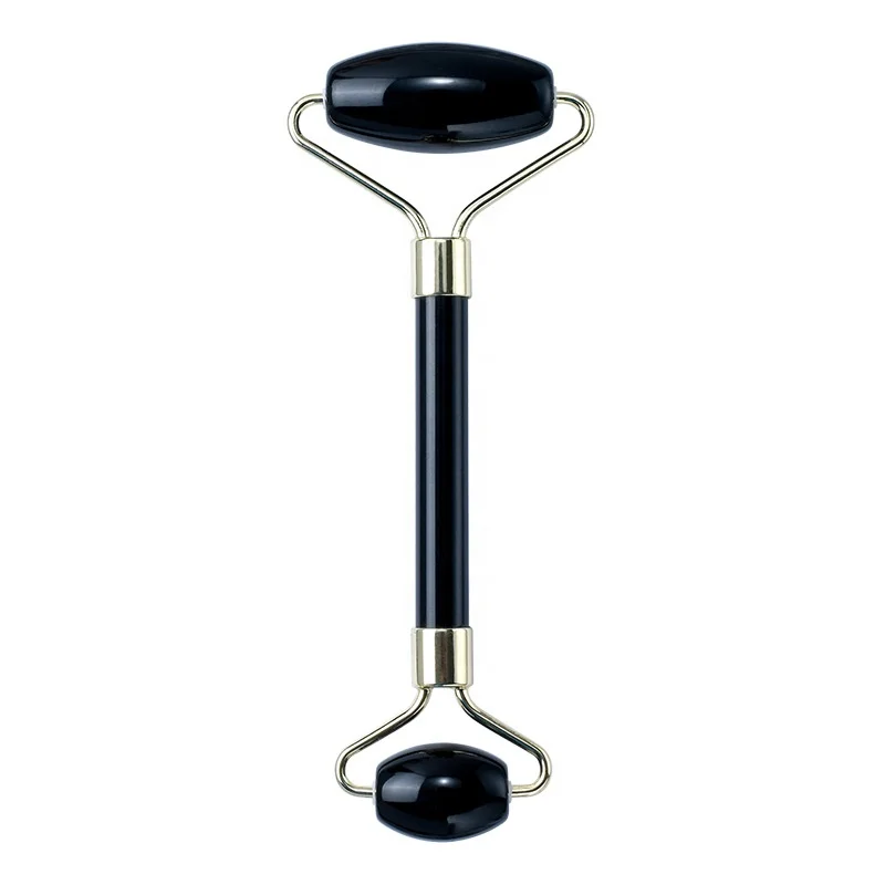 Germanium face roller de-puffing flawless contour massage black jade facial roller