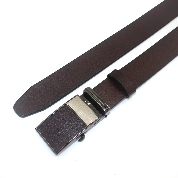  High Quality Metal Buckles Split Genuine Leather Waist Men Designer Western