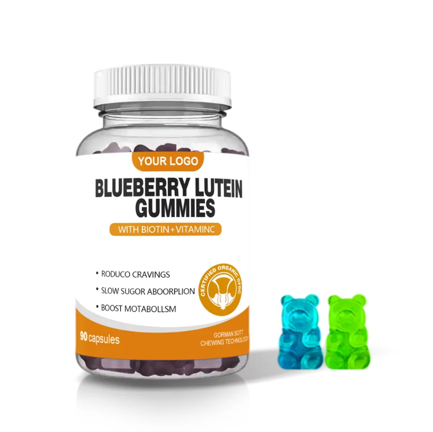 Private Label blueberry gummy Supplement blueberry lutein ester gummies bears Blueberry Gummies