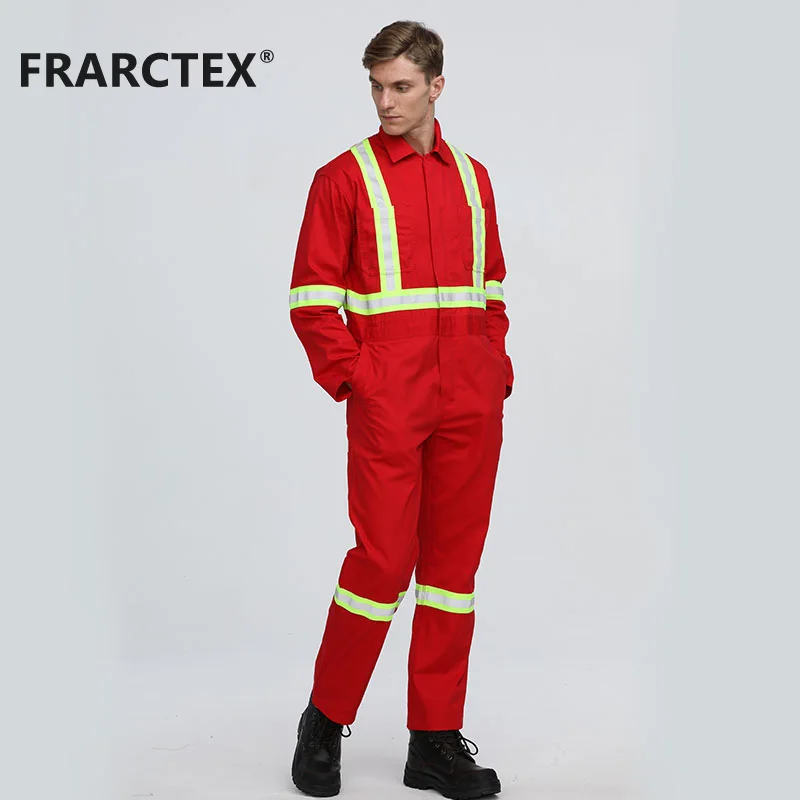 Supply Factory safety clothing coveralls flame retardant workwear for oil and gas coverall