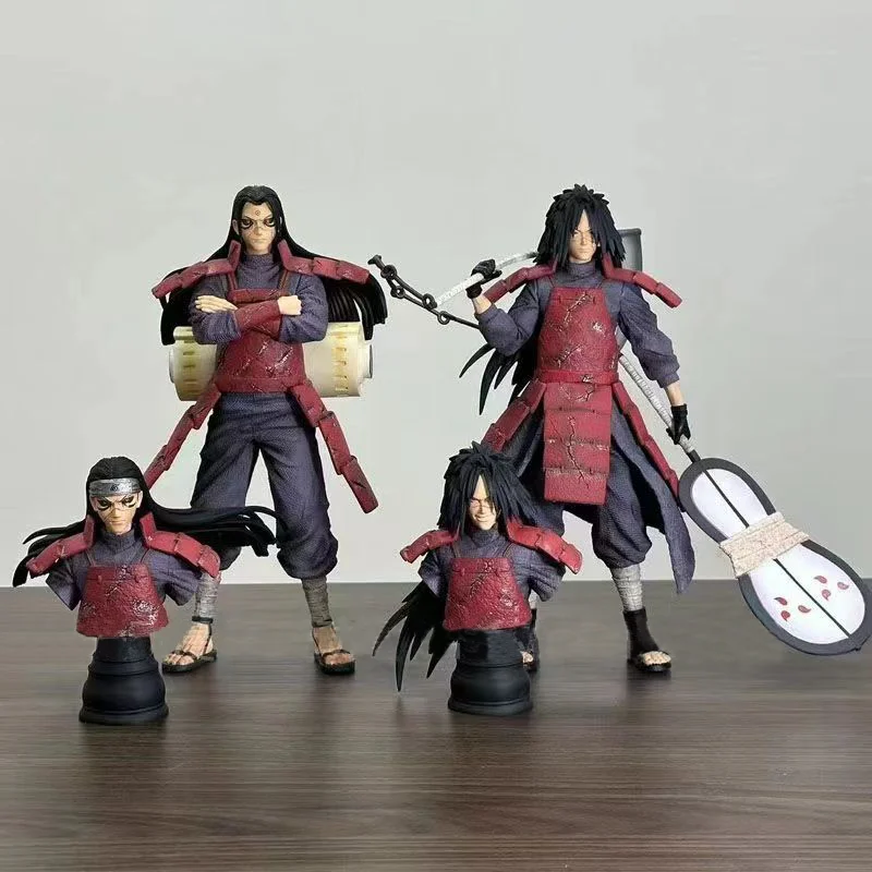 Naruot Figuras Hashirama Senju Madara Uchiha Anime Bust Figure Set