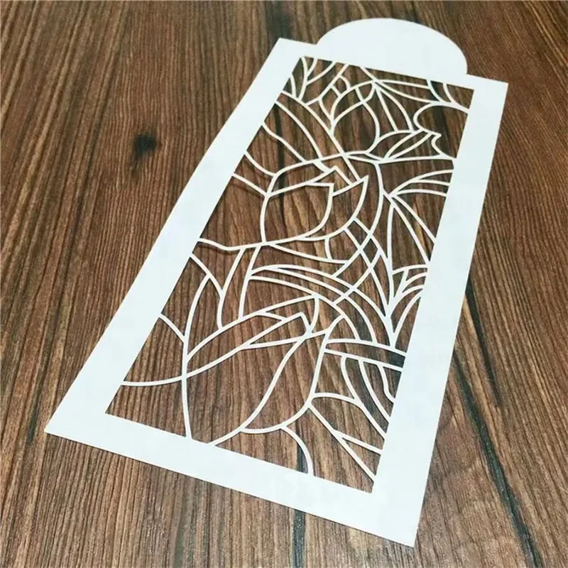 Plastic Spray Flower Template Stencil Mesh Lace Fondant Cake Stencils for Cake Decoration Supplies
