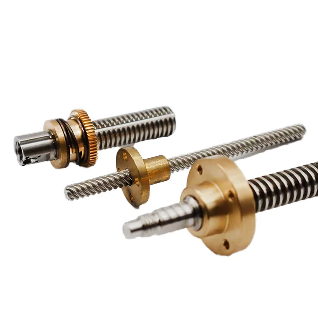 CNC mechanical machining customized ball screw  nut ball screw parts with CNC end machining
