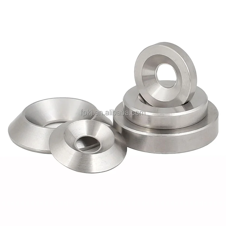 Stainless steel countersunk conical seat din6319 din 6319 spherical washer
