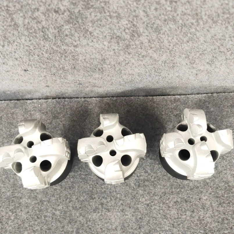 China rotary head drilling diamond rock drill 5 blades water well rig PDC bit