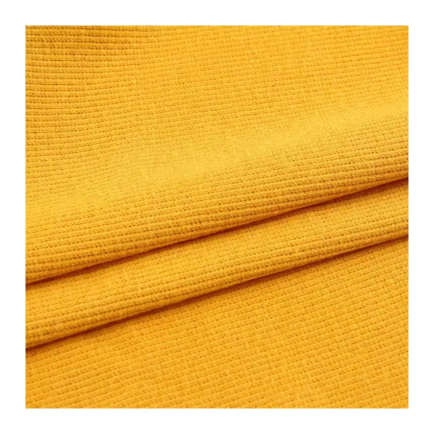 Бесплатный образец, китайский текстиль, свитер в рубчик, трикотаж с начесом, 96% хлопок, 4% спандекс