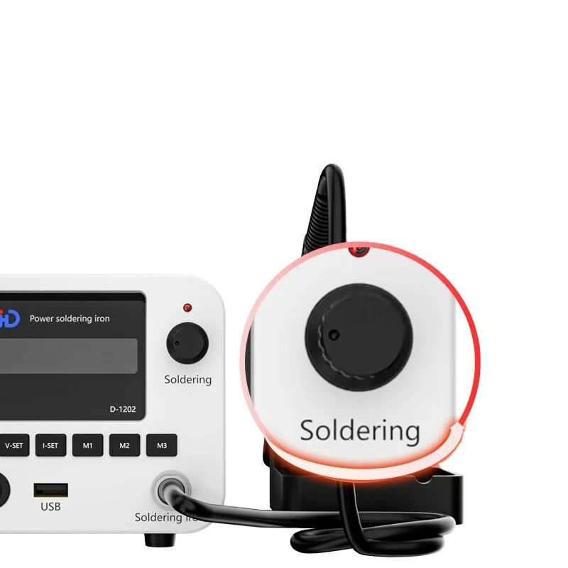 Intelligent Switching Power Supply Soldering Iron 2 in 1 Solder Station With T12 Soldering Iron and Adjustable Temperature