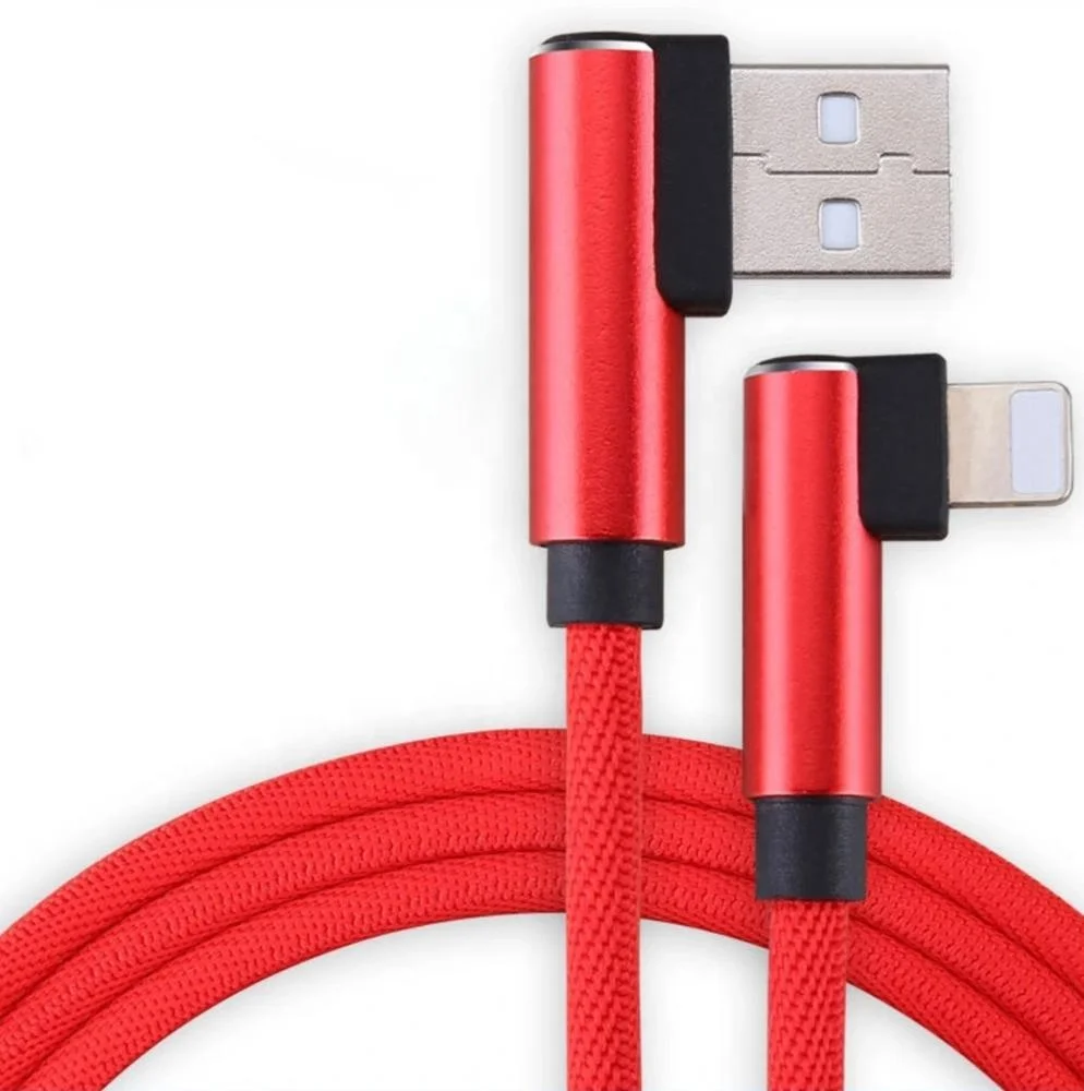 
90 Degree Double-Sided Plug USB Cable Charging for Playing Games 