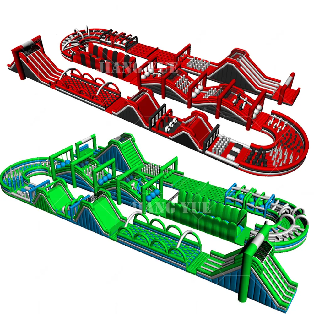 Team Building Games Inflatable Obstacle Course Challenge Inflatable Party Games For Adults