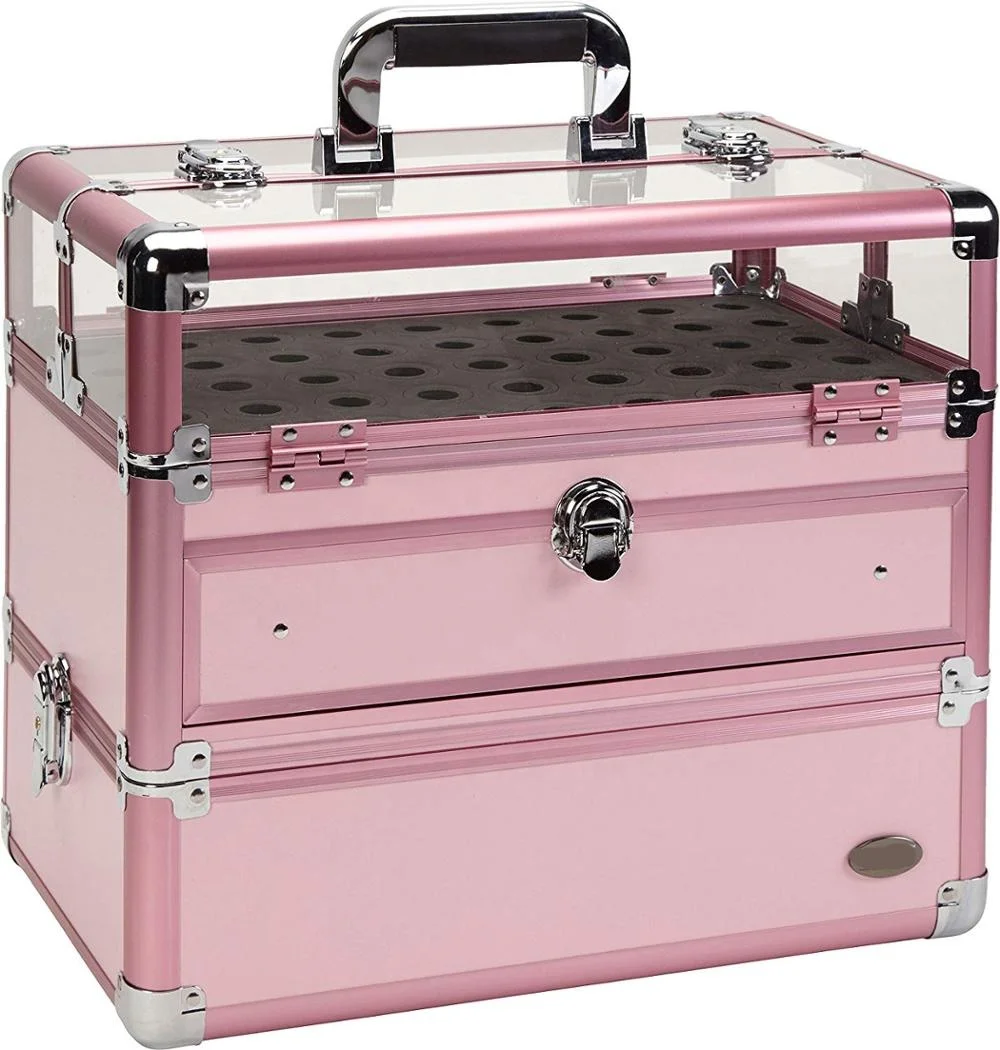 
Aluminum Professional Transparency Acrylic Vanity Case for Makeup 