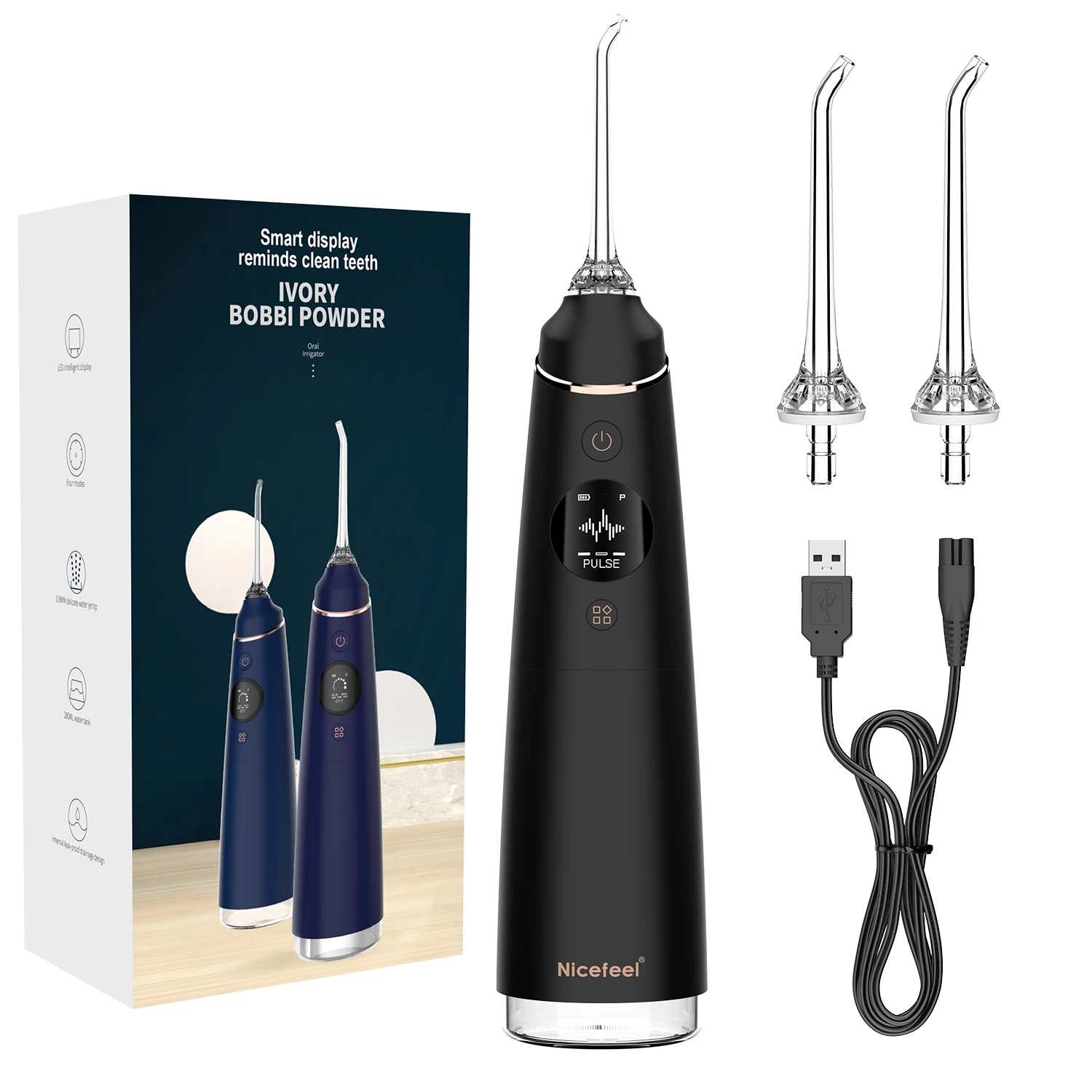 Электрический ирригатор для полости рта OEM, 4 режима, 300 мл, IPX7