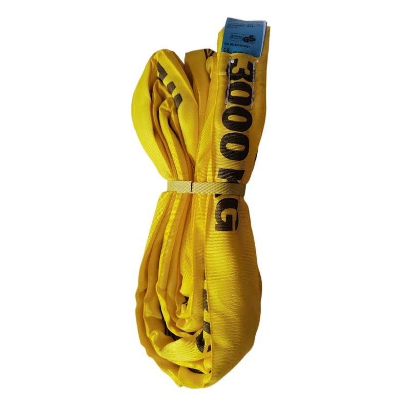  Various New Crane lifting sling High-strength Flexible Round Heavy Duty polyester webbing