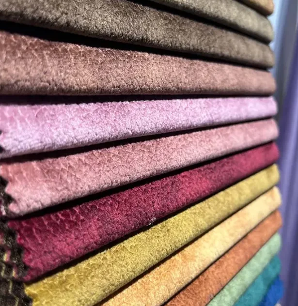 Low Price Good Quality 100% Polyester 180-500GSM Upholstery Suede Sofa Material Fabric Leather for Sofa