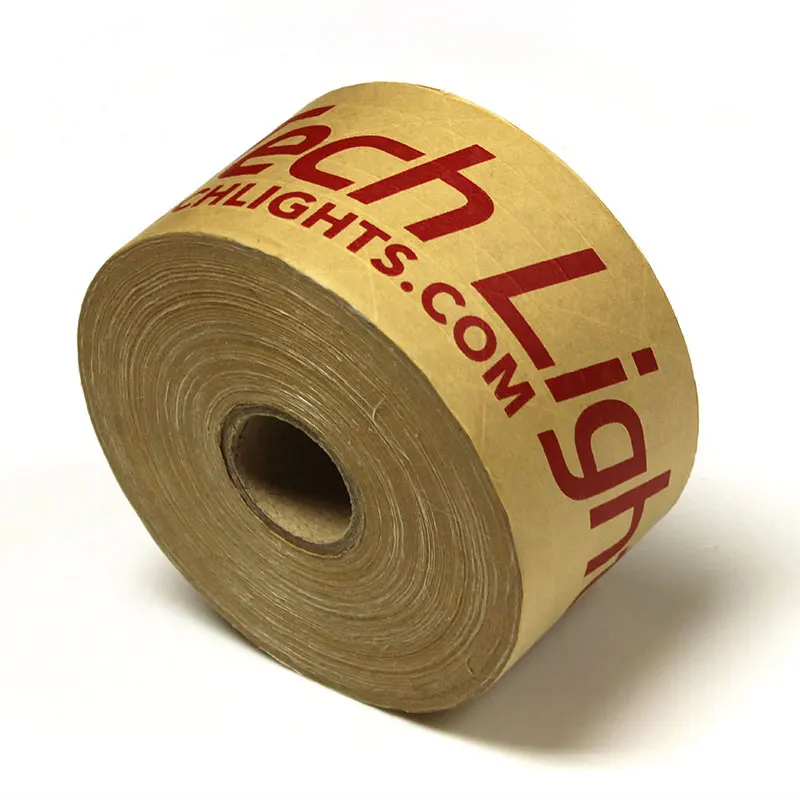 
Eco Friendly Kraft Paper Gummed Tape Self Adhesive Paper Tape Reinforced Kraft Paper Tape 