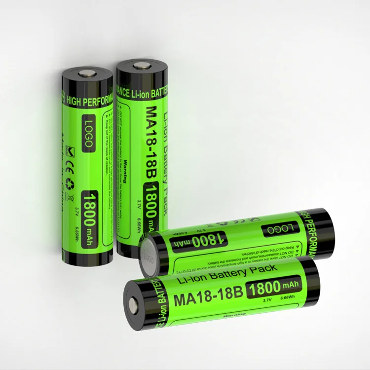 Wholesaler 3.7v 18650 lithium ion battery 1800mah 3500mah 2600mah for flashlight electronic products