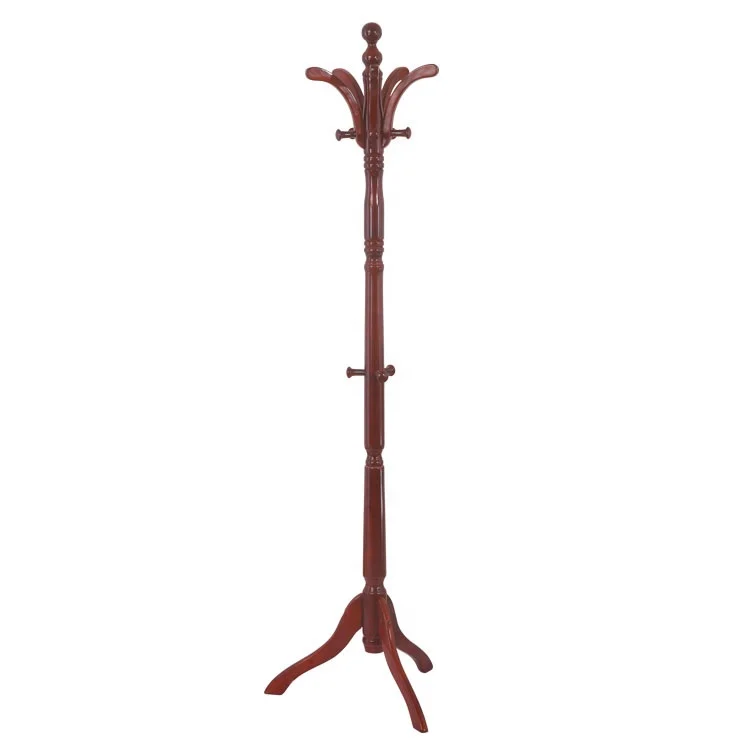 Solid Wood Birch wood Cloth Hanger Stand Clothes Hanger  Floor Standing Coat Rack