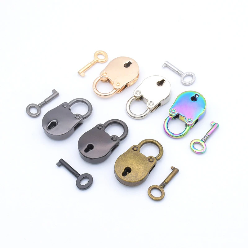 Vintage Brass Padlock With Skeleton Key Lock Small Bear Lock For Valentines