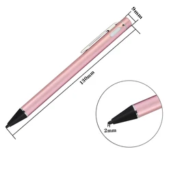 HIDAKA 2 mm Stylus Digital Pens, Metal Stylus Pen for Touch Screen Devices iPhone iPad Android Smartphones & Tablets
