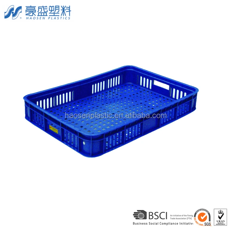 Heavy-Duty Plastic Crate Recyclable Mesh Style Storage Cage Poultry Basket for Bottle Shipping PP Material on Sale