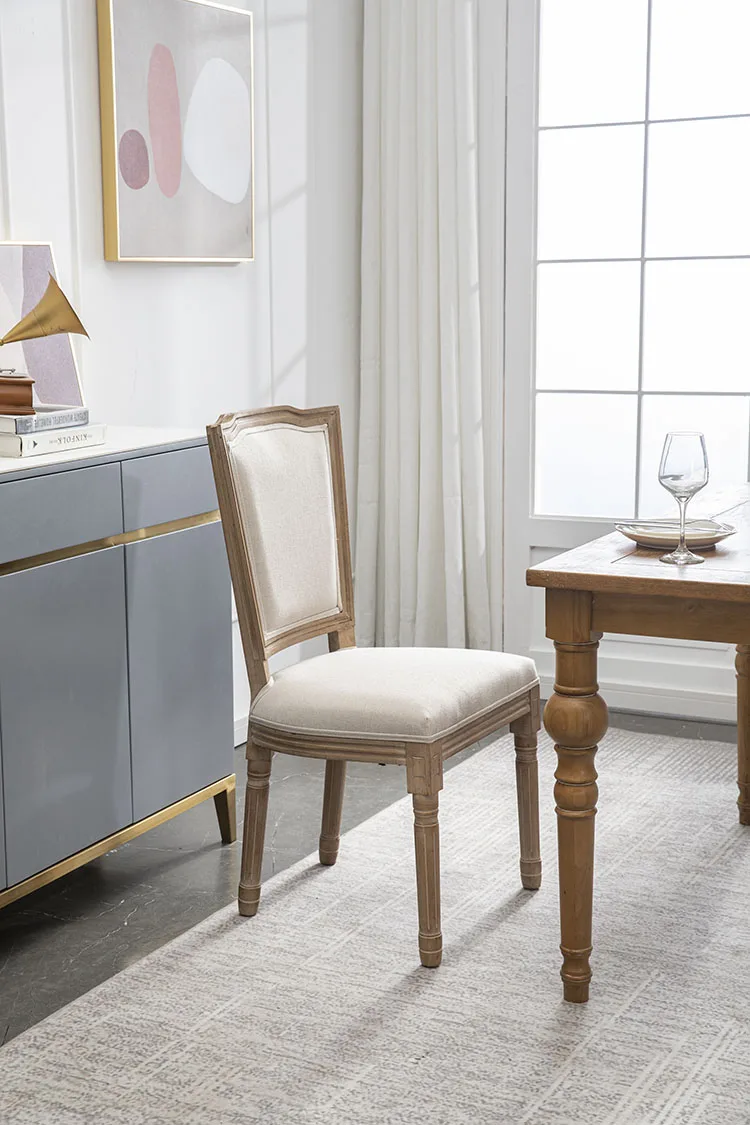 Latest Design Modern Home Luxury Furniture Upholstered Wooden Dining Chairs