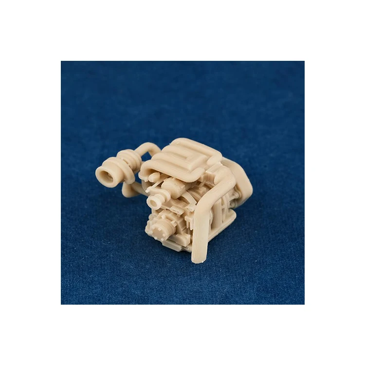 1/64 Vehicle Engine 13B Model Uncolored Resin Garage Scene Repair Tools Decoration Simulation Scene Toy