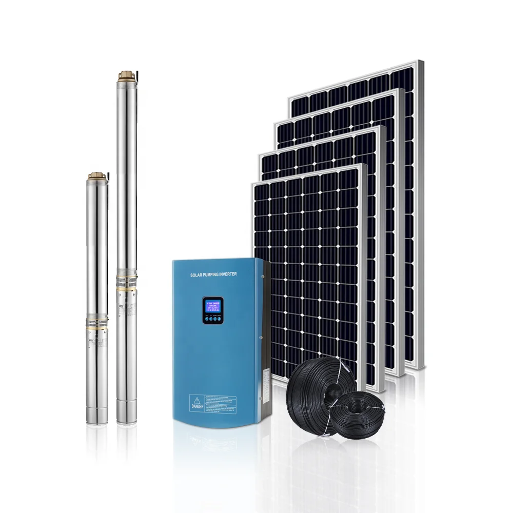 Factory direct solar dc pump customizable solar water submersible pumps 48v 1hp solar power water pump