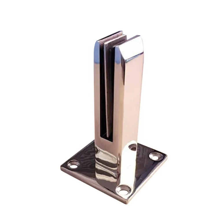 2023 New trend 40*40 deck mount clamp frameless glass rails fence glass railing spigot