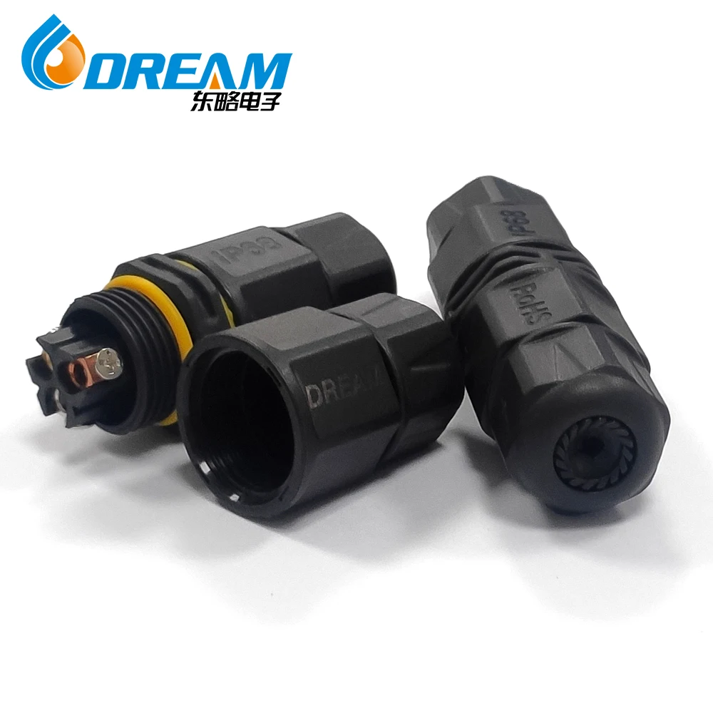 Shenzhen Electrical Wire Circular Underwater Connectors Conector 3 Pin Swivel Waterproof Cable Connector