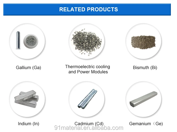 Factory price indium 99.9999% indium metal for sale