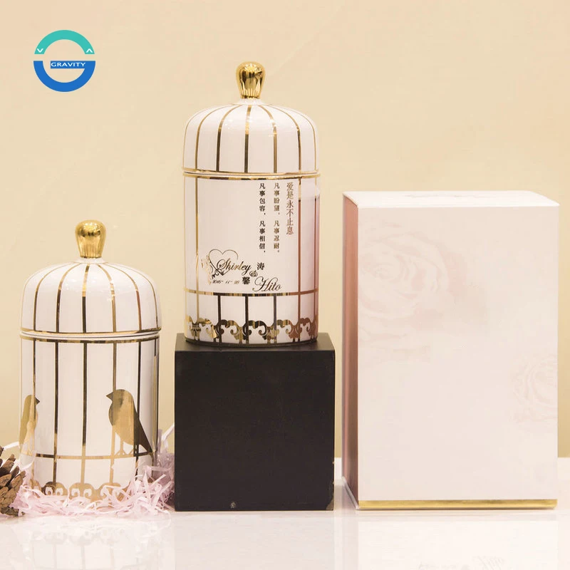 Birdcage Unique Design OEM Customised Private Label Soy Wax Custom Luxury Diy Big Scented Candle
