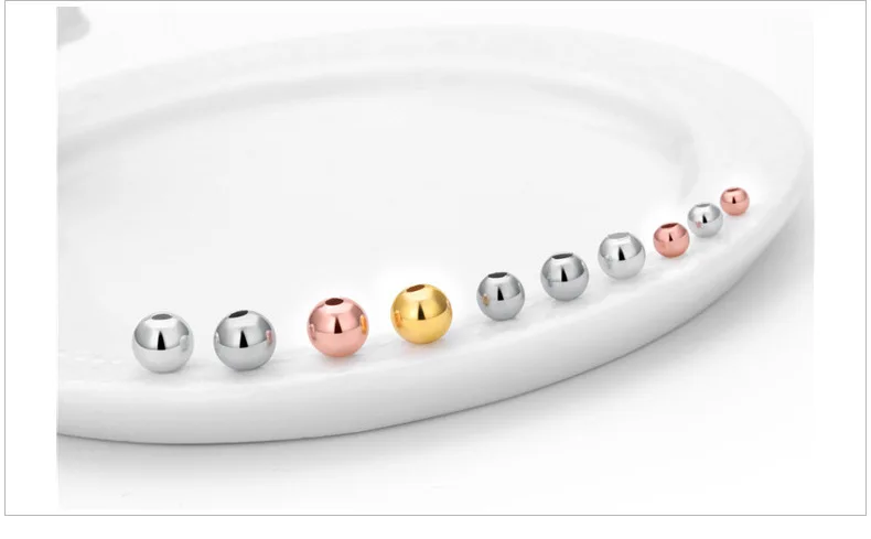 Wholesale 2.4mm solid metal jewelry findings earring bracelet necklace round copper beads raw brass spacer beads