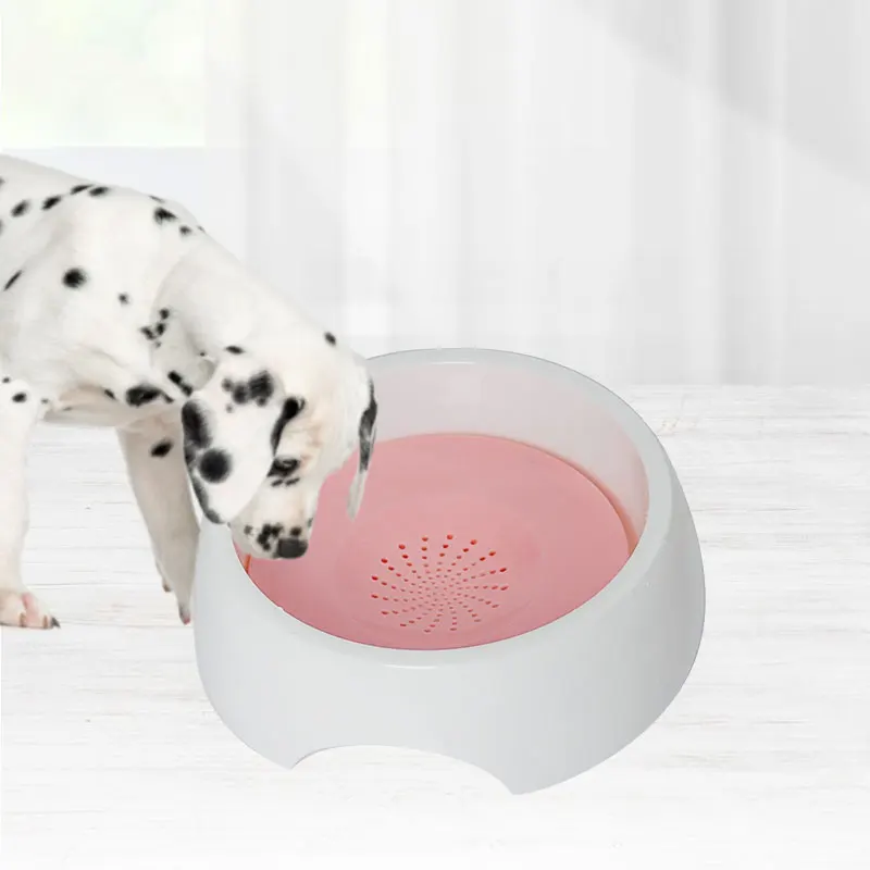 Pet dog floating water bowl Splash resistant Dog bowl No wet mouth cat water bowl Cat water dispenser