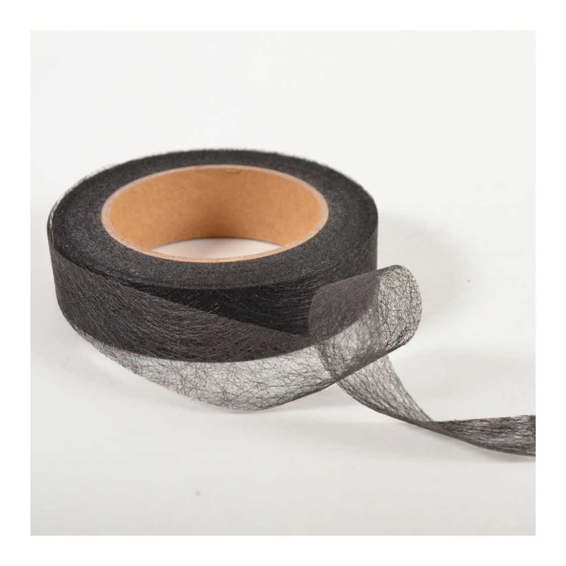 Interlining Manufacturer 23Gsm Black Fusing Tape Adhesive Iron On Hemming Tape